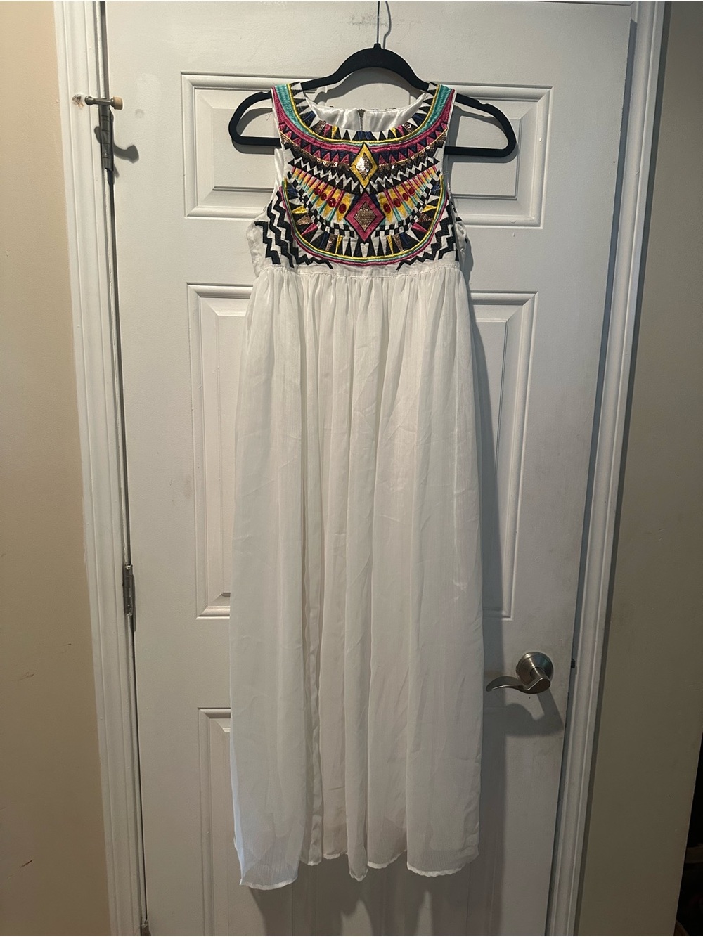 Egyptian Embroidered Dress Sequence Embellishments